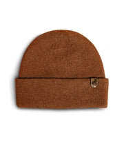 100% Wool Beanie With Custom Leather Tag