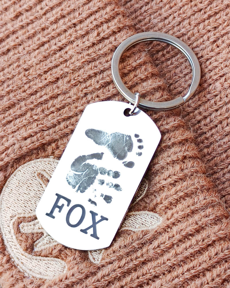 Personalised Stainless Steel Dog Tag Keychain - Engrave Your Photo, Name or Message - Bilby Threads