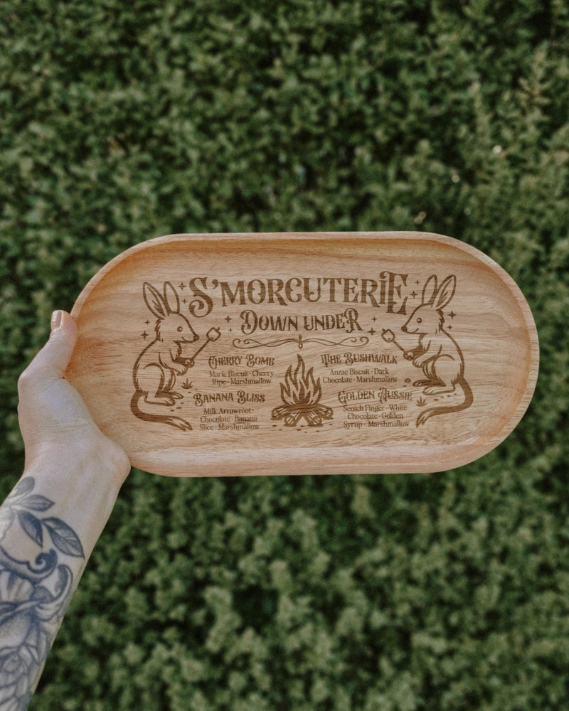 Australian Acacia S’morecuterie Serving Tray - Bilby Threads