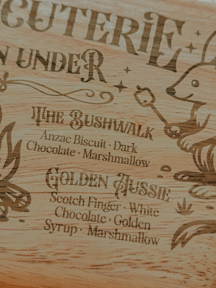Australian Acacia S’morecuterie Serving Tray - Bilby Threads