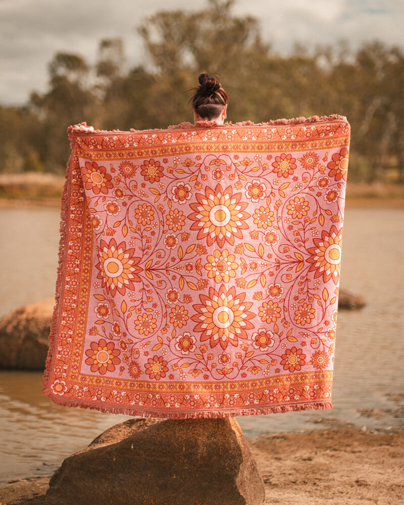 Bloom Woven Picnic Rug