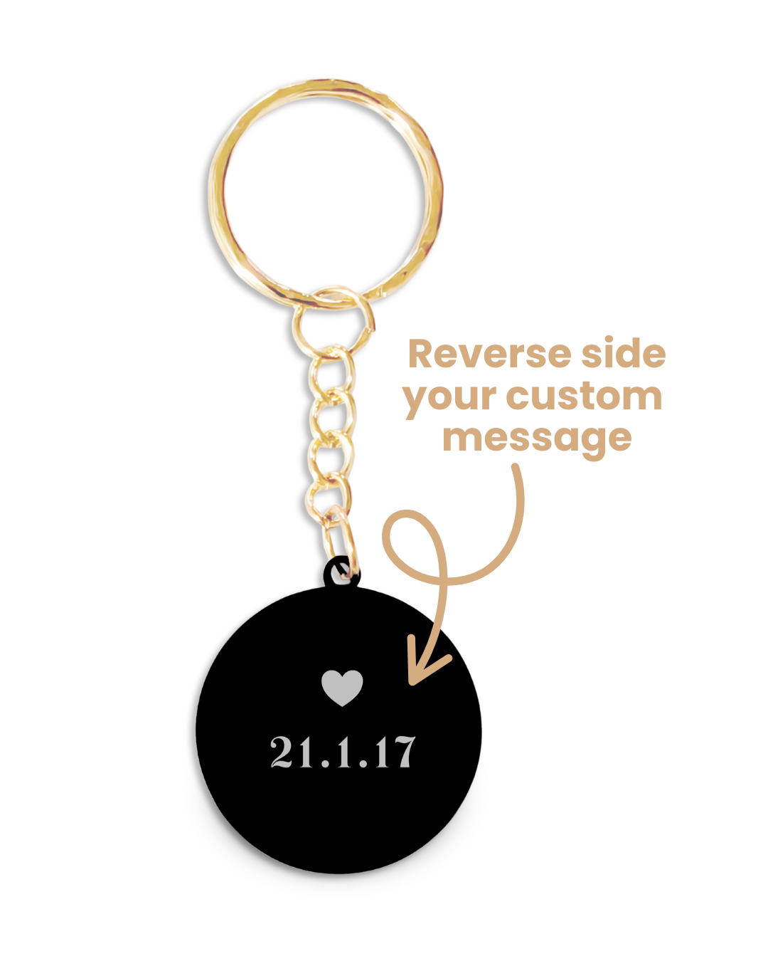 Custom Engraved Coordinates Keychain - Black Stainless Steel - Bilby Threads