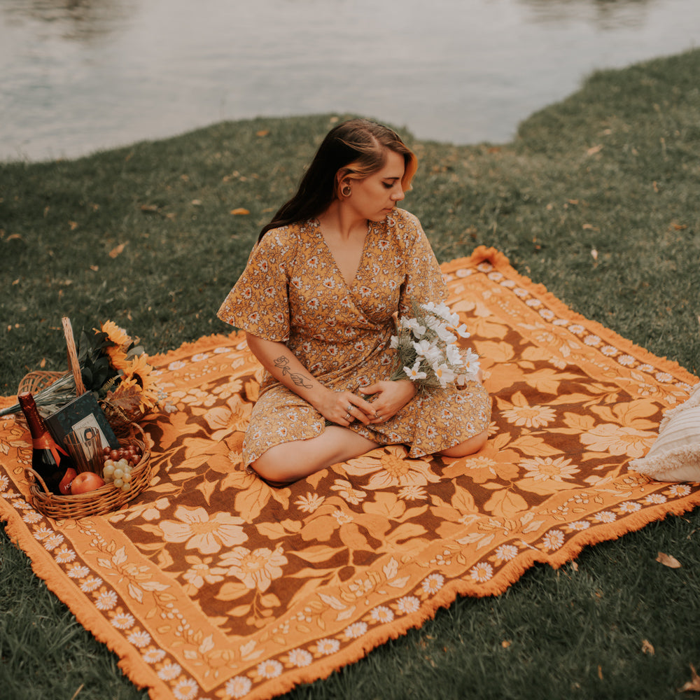 Crispwood Woven Picnic Rug - Bilby Threads
