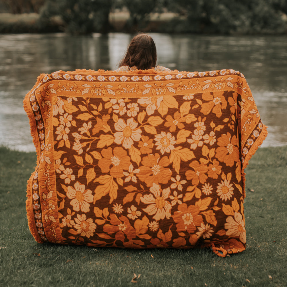 Crispwood Woven Picnic Rug - Bilby Threads