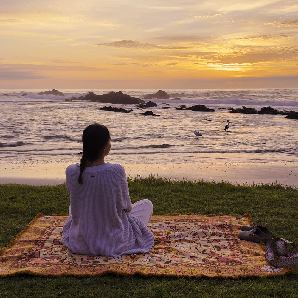 Luna Woven Picnic Rug