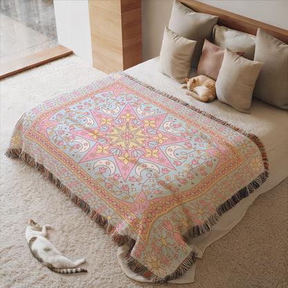 Luna Flora - Twilight Woven Picnic Rug XL - Bilby Threads