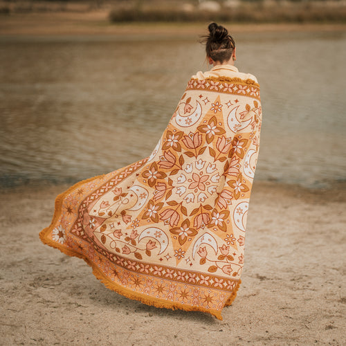 Luna Woven Picnic Rug - Bilby Threads