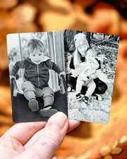 Custom Personalised Photo Metal Fridge Magnet - Laser Engraved Keepsake - Bilby Threads
