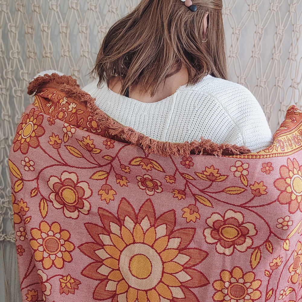 Bloom Woven Picnic Rug